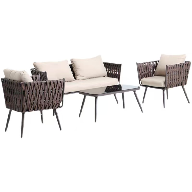 Baštenska garnitura:Sofa+dvije stolice+sto ZT-011