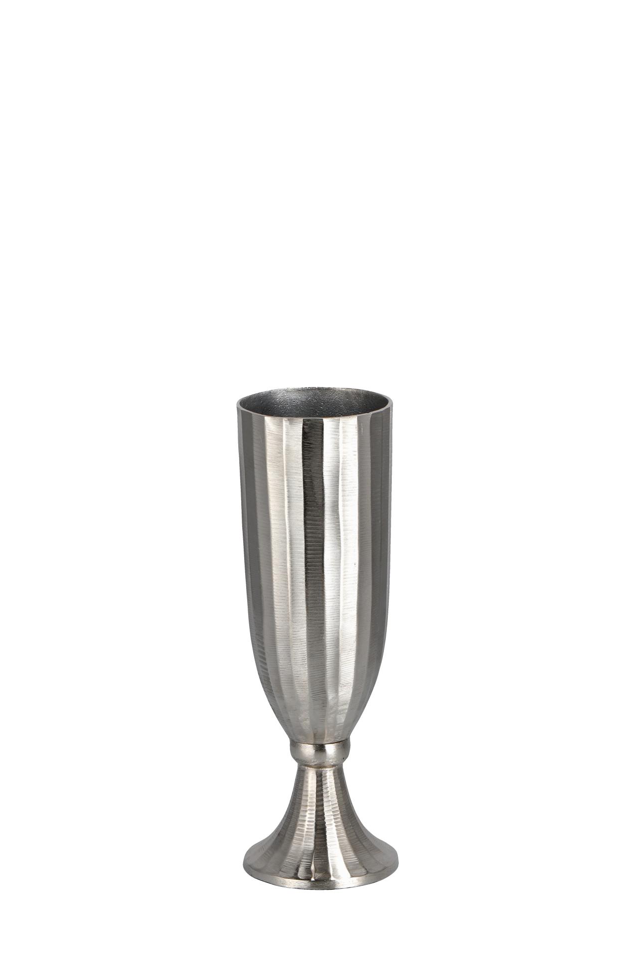 Vaza metalna,srebrna  DIAM14XH41 80559